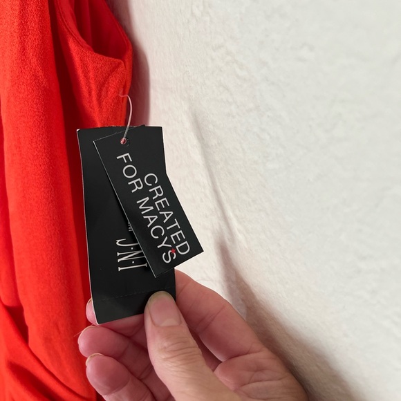 INC 14 Orange Sleeveless Jumpsuit nwt for Macy’s - Picture 6 of 9